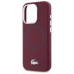 Lacoste LCHMP15XSMAR iPhone 15 Pro Max 6.7" bordeaux hardcase Silicone Croco Logo MagSafe