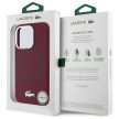 Lacoste LCHMP15XSMAR iPhone 15 Pro Max 6.7" bordeaux hardcase Silicone Croco Logo MagSafe