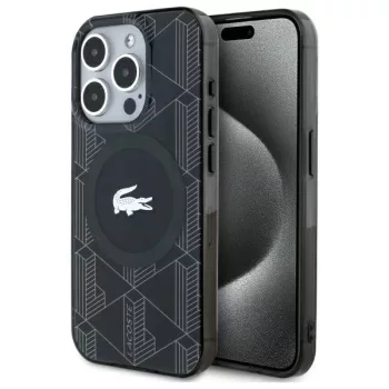   Lacoste LCHMP15LUBSK iPhone 15 Pro 6.1" LCHMP15LUBSH tok, fekete