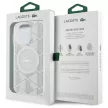 Lacoste LCHMP15LUBSH iPhone 15 Pro 6.1" farine hardcase IML Blend Monogram MagSafe tok, ezüst
