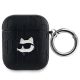 Karl Lagerfeld KLA2PGCHPK AirPods 1/2 cover Monogram Choupette Head tok, fekete