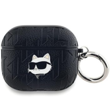   Karl Lagerfeld KLA3PGCHPK AirPods 3 cover Monogram Choupette Head tok, fekete