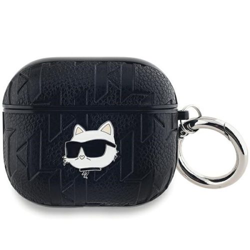 Karl Lagerfeld KLA3PGCHPK AirPods 3 cover Monogram Choupette Head tok, fekete