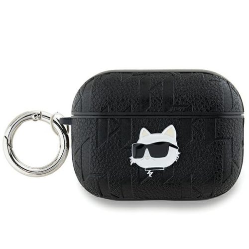Karl Lagerfeld KLAP2PGCHPK AirPods Pro 2 (2022/2023) cover Monogram Choupette Head tok, fekete