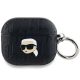 Karl Lagerfeld KLA3PGKIPK AirPods 3 cover tok, fekete Monogram Karl Head tok, fekete