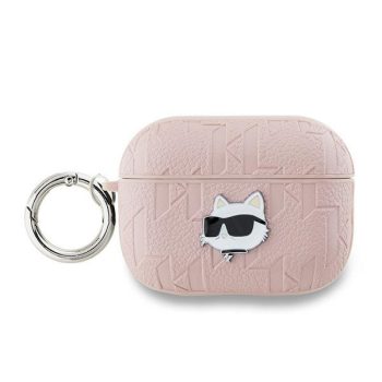   Karl Lagerfeld KLAP2PGCHPP AirPods Pro 2 (2022/2023) cover Monogram Choupette Head tok, rózsaszín
