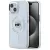 KARL LAGERFELD case IPHONE 15 MagSafe KLHMP15SHLSKIH (IML Metal K Head) tok, fehér