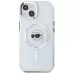 KARL LAGERFELD case IPHONE 15 MagSafe KLHMP15SHLSKIH (IML Metal K Head) tok, fehér