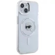 KARL LAGERFELD case IPHONE 15 MagSafe KLHMP15SHLSKIH (IML Metal K Head) tok, fehér