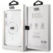 KARL LAGERFELD case IPHONE 15 MagSafe KLHMP15SHLSKIH (IML Metal K Head) tok, fehér