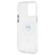 Karl Lagerfeld KLHMP14XHLSCHH iPhone 14 Pro Max 6.7" IML Metal Choupette Head MagSafe tok, fehér