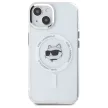 Karl Lagerfeld KLHMP15SHLSCHH iPhone 15 6.1" IML Metal Choupette Head MagSafe tok, fehér