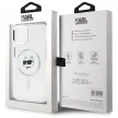 Karl Lagerfeld KLHMP15SHLSCHH iPhone 15 6.1" IML Metal Choupette Head MagSafe tok, fehér