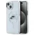 Karl Lagerfeld KLHMP14SHLSKCH iPhone 14 6.1" IML Metal Karl&Choupette Head MagSafe tok, fehér