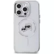 Karl Lagerfeld KLHMP14LHLSKCH iPhone 14 Pro 6.1" IML Metal Karl&Choupette Head MagSafe tok, fehér
