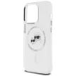 Karl Lagerfeld KLHMP14LHLSKCH iPhone 14 Pro 6.1" IML Metal Karl&Choupette Head MagSafe tok, fehér