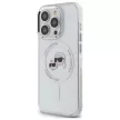 Karl Lagerfeld KLHMP14XHLSKCH iPhone 14 Pro Max 6.7" IML Metal Karl&Choupette Head MagSafe tok, fehér
