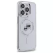 Karl Lagerfeld KLHMP14XHLSKCH iPhone 14 Pro Max 6.7" IML Metal Karl&Choupette Head MagSafe tok, fehér