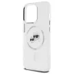Karl Lagerfeld KLHMP14XHLSKCH iPhone 14 Pro Max 6.7" IML Metal Karl&Choupette Head MagSafe tok, fehér
