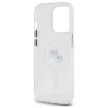 Karl Lagerfeld KLHMP14XHLSKCH iPhone 14 Pro Max 6.7" IML Metal Karl&Choupette Head MagSafe tok, fehér