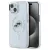 Karl Lagerfeld KLHMP15SHLSKCH iPhone 15 6.1" IML Metal Choupette Head MagSafe tok, fehér