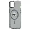 Karl Lagerfeld KLHMP15SHLSKIK iPhone 15 6.1" IML Metal Karl Head MagSafe tok, fekete