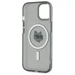 Karl Lagerfeld KLHMP15SHLSCHK iPhone 15 6.1" IML Metal Choupette Head MagSafe tok, fekete