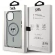Karl Lagerfeld KLHMP15SHLSCHK iPhone 15 6.1" IML Metal Choupette Head MagSafe tok, fekete