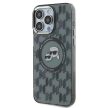 Karl Lagerfeld KLHMP15XHMCKMHK iPhone 15 Pro Max 6.7" IML Monogram Karl&Choupette Head MagSafe tok, fekete