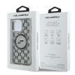 Karl Lagerfeld KLHMP15XHMCKMHK iPhone 15 Pro Max 6.7" IML Monogram Karl&Choupette Head MagSafe tok, fekete