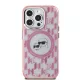 Karl Lagerfeld KLHMP15SHMCKMHP iPhone 15 6.1" IML Monogram Karl&Choupette Head MagSafe tok, rózsaszín