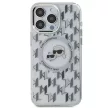 Karl Lagerfeld KLHMP15LHMCKMHT iPhone 15 Pro 6.1" IML Monogram Karl&Choupette Head MagSafe tok, átlátszó