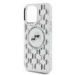 Karl Lagerfeld KLHMP15LHMCKMHT iPhone 15 Pro 6.1" IML Monogram Karl&Choupette Head MagSafe tok, átlátszó