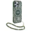 Guess GUHMP16XHCPOFPA iPhone 16 Pro Max, 6.9"tok, zöld hardcase IML Flowers Allover Electro With Pearl Strap MagSafe