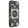 Guess GUHMP16SH4PYEEK iPhone 16 6.1" IML Peony On 4G Background MagSafe tok, fekete