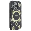 Guess GUHMP16LH4PYEEK iPhone 16 Pro 6.3", tok, fekete IML Peony On 4G Background MagSafe