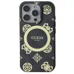 Guess GUHMP16XH4PYEEK iPhone 16 Pro Max, 6.9" tok, fekete IML Peony On 4G Background MagSafe