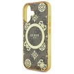 Guess GUHMP16SH4PYEEW iPhone 16 6.1" IML Peony On 4G Background MagSafe tok, barna