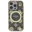 Guess GUHMP16LH4PYEEW iPhone 16 Pro 6.3" tok, barna hardcase IML Peony On 4G Background MagSafe