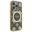 Guess GUHMP16LH4PYEEW iPhone 16 Pro 6.3" tok, barna hardcase IML Peony On 4G Background MagSafe