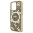 Guess GUHMP16LH4PYEEW iPhone 16 Pro 6.3" tok, barna hardcase IML Peony On 4G Background MagSafe