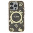 Guess GUHMP16XH4PYEEW iPhone 16 Pro Max, 6.9" tok, barna hardcase IML Peony On 4G Background MagSafe