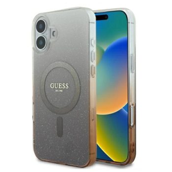   Guess GUHMP16SHGRCELW iPhone 16 6.1" IML Glitter Gradient MagSafe tok, barna
