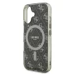 Guess GUHMP16MH4DTEW iPhone 16 Plus 6.7" tok, barna hardcase IML 4G Background MagSafe
