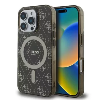   Guess GUHMP16LH4DTEW iPhone 16 Pro 6.3" tok, barna hardcase IML 4G Background MagSafe