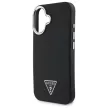 Guess GUHMP16MPGTSPSK iPhone 16 Plus, 6.7" tok, fekete Grained Triangle MagSafe