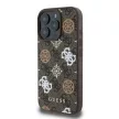 GUESS IPHONE 16 Pro MagSafe GUHMP16LP4PWPW (PU Peony on 4G Background) tok, barna