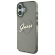 Guess GUHCP16SHCHGSPK iPhone 16 6.1" IML Heart tok, fekete