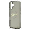 Guess GUHCP16SHCHGSPK iPhone 16 6.1" IML Heart tok, fekete