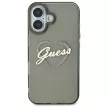 Guess GUHCP16MHCHGSPK iPhone 16 Plus 6.7" tok, fekete IML Heart